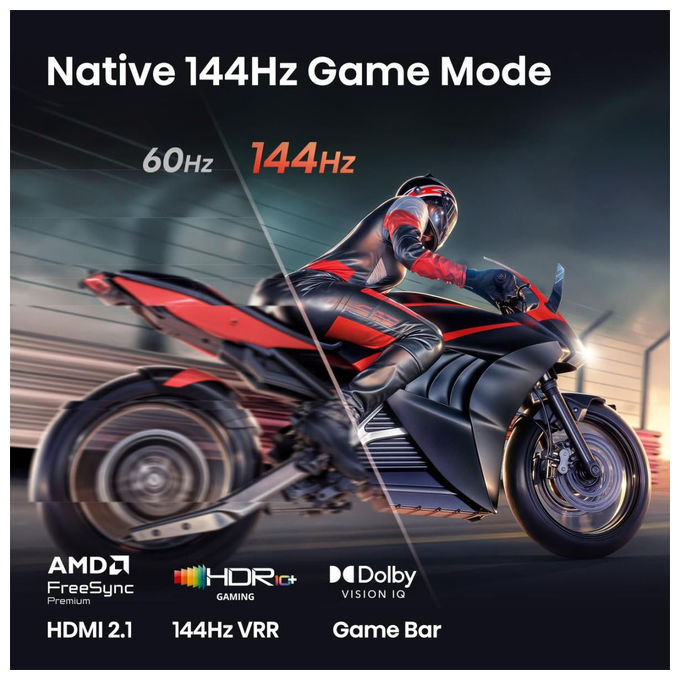 Hisense 20019278 85E8S Smart TV 4K Ultra HD Mini LED 144 Hz Wi-Fi HDR10+ Dolby Vision VIDAA colore Nero