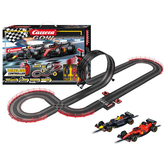 Carrera 20062581 GO Formula Free Racing Wireless Pista da Corsa 2 Auto Scala 1:43 Lunghezza 5,3 m Colore Multicolore