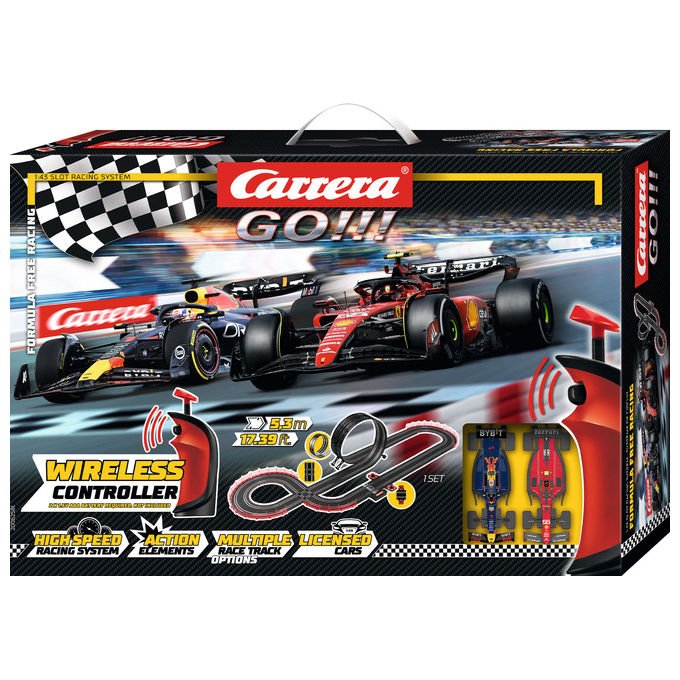 Carrera 20062581 GO Formula Free Racing Wireless Pista da Corsa 2 Auto Scala 1:43 Lunghezza 5,3 m Colore Multicolore