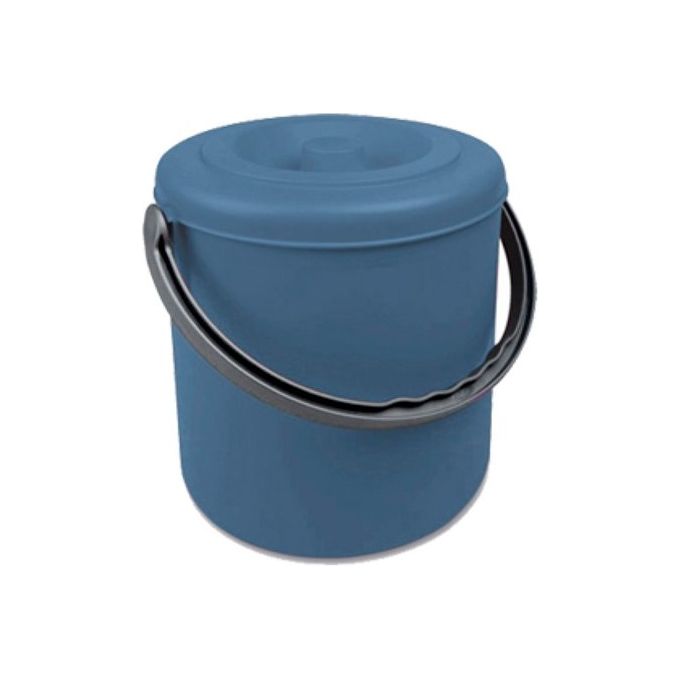 Stefanplast Pattumiera Eureka con Coperchio 15 Litri Blu