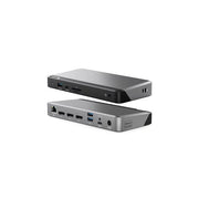 Alogic DUPRDX3-WW DX3 Docking Station USB 3.2 Gen 1 Type-C fino a 100 W Alimentazione 3 Display 4K Supportati colore Nero Grigio