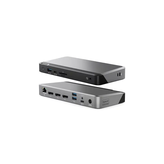 Alogic DUPRDX3-WW DX3 Docking Station USB 3.2 Gen 1 Type-C fino a 100 W Alimentazione 3 Display 4K Supportati colore Nero Grigio