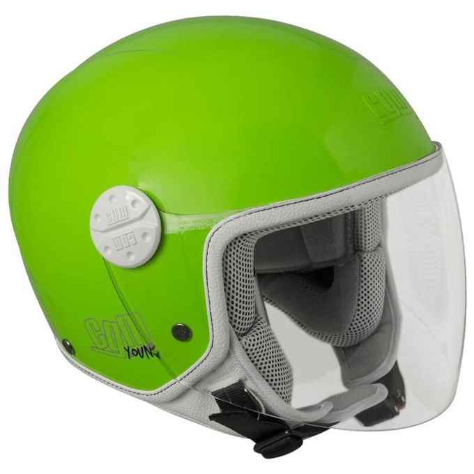 CGM Casco Jet Moto Bambino Omologato Varadero Verde taglia YL
