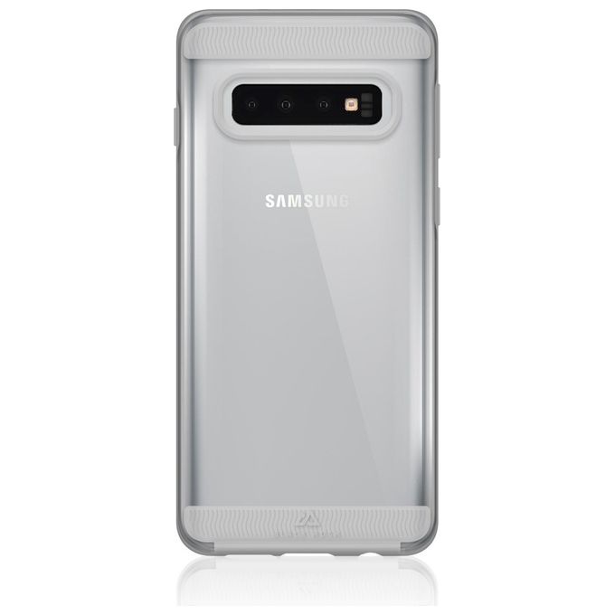 Black Rock Air Robust Cover per Samsung Galaxy S10 Grigio-Trasparente