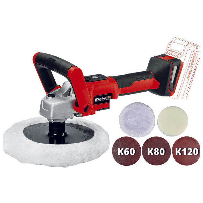 Einhell Lucidatrice Per Auto A Batteria Ce-Cp 18-180 Li E (Batteria Non Inclusa)