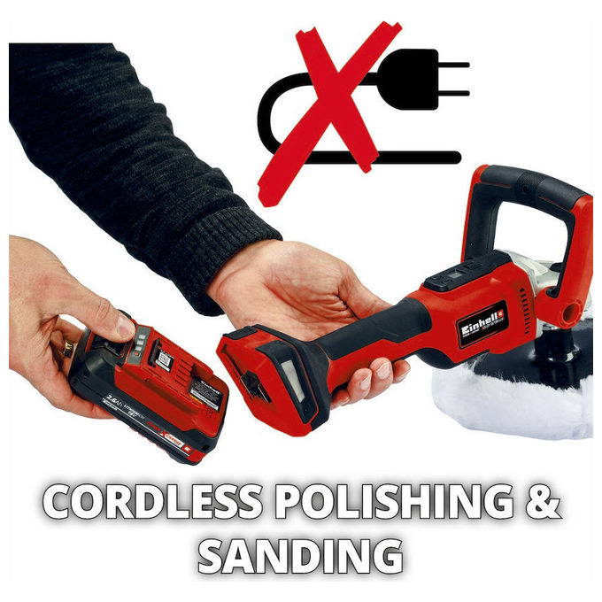 Einhell Lucidatrice Per Auto A Batteria Ce-Cp 18-180 Li E (Batteria Non Inclusa)