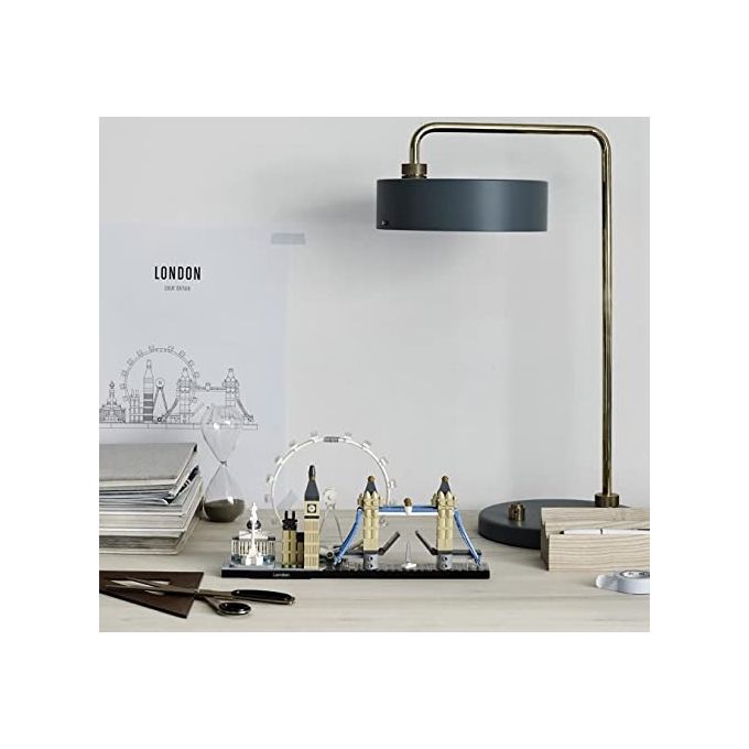 LEGO Architecture 21034 Londra, con London Eye, Big Ben e Tower Bridge, Modellismo Monumenti, Set da Collezione, Idea Regalo