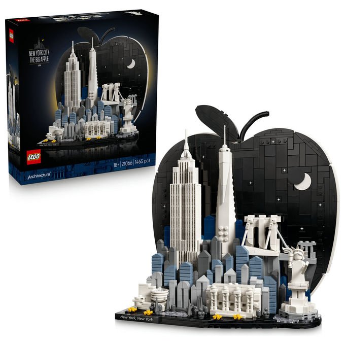 Lego 21066 Architecture New York City La Grande Mela Set Costruzioni per Adulti 1465 Pezzi colore Multicolore