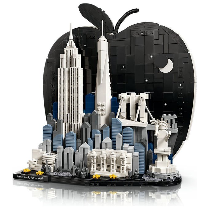 Lego 21066 Architecture New York City La Grande Mela Set Costruzioni per Adulti 1465 Pezzi colore Multicolore
