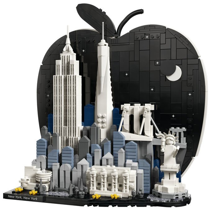 Lego 21066 Architecture New York City La Grande Mela Set Costruzioni per Adulti 1465 Pezzi colore Multicolore