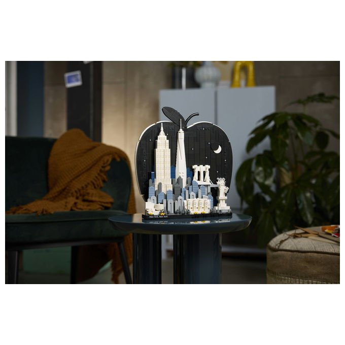 Lego 21066 Architecture New York City La Grande Mela Set Costruzioni per Adulti 1465 Pezzi colore Multicolore