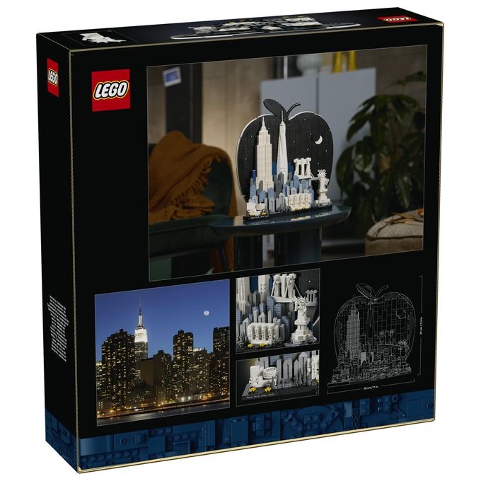 Lego 21066 Architecture New York City La Grande Mela Set Costruzioni per Adulti 1465 Pezzi colore Multicolore