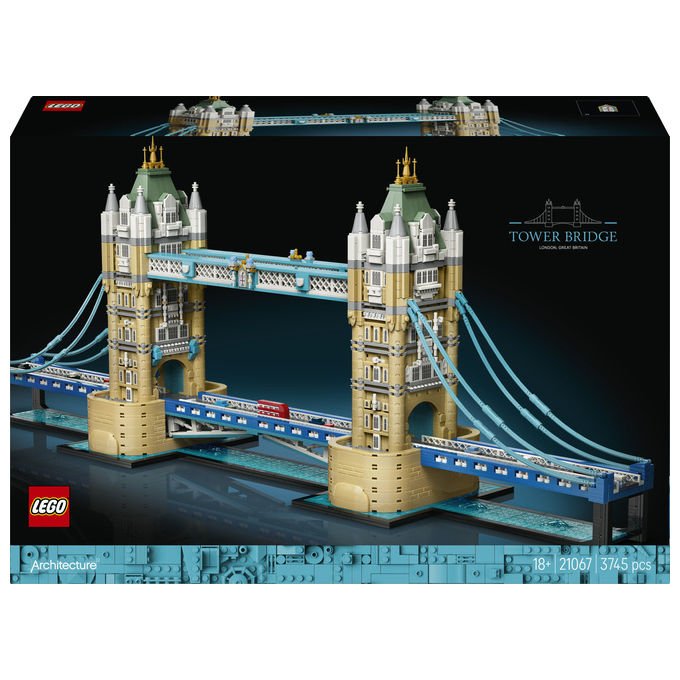 Lego 21067 Architecture Modello di Costruzione Ponte di Londra 3745 pezzi dimensioni 35x89x19 cm colore Multicolore