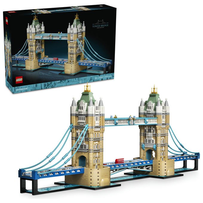 Lego 21067 Architecture Modello di Costruzione Ponte di Londra 3745 pezzi dimensioni 35x89x19 cm colore Multicolore