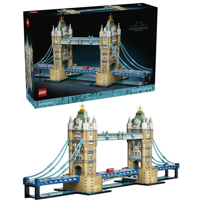 Lego 21067 Architecture Modello di Costruzione Ponte di Londra 3745 pezzi dimensioni 35x89x19 cm colore Multicolore