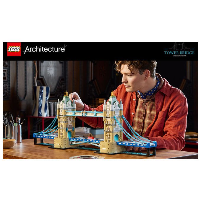 Lego 21067 Architecture Modello di Costruzione Ponte di Londra 3745 pezzi dimensioni 35x89x19 cm colore Multicolore