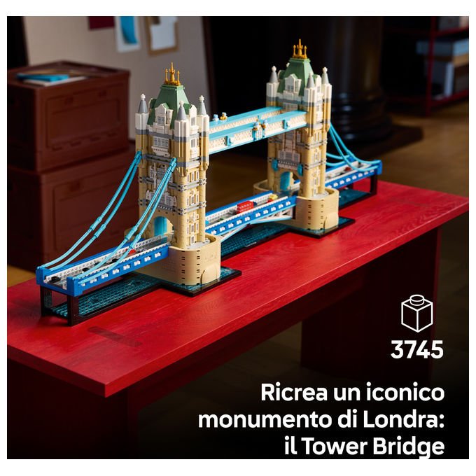 Lego 21067 Architecture Modello di Costruzione Ponte di Londra 3745 pezzi dimensioni 35x89x19 cm colore Multicolore