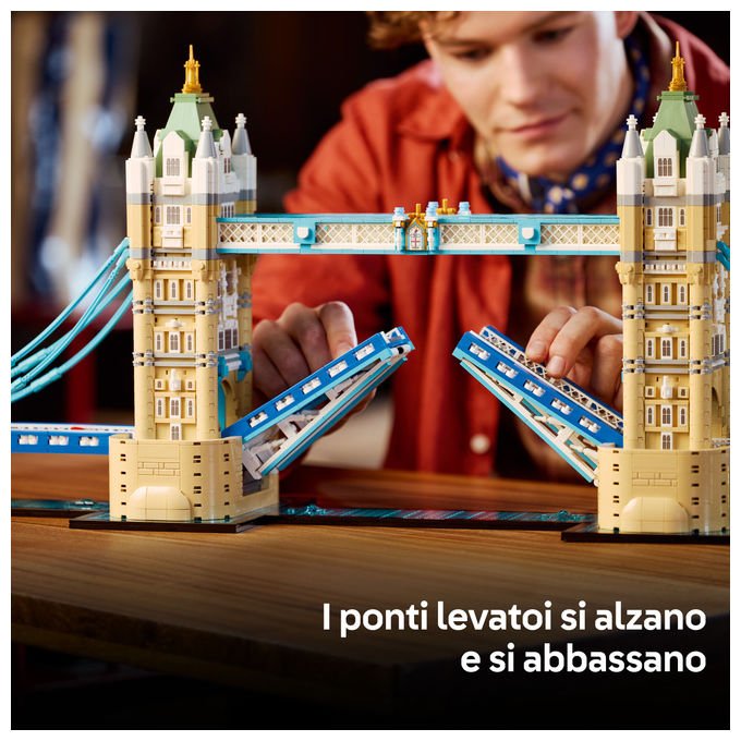 Lego 21067 Architecture Modello di Costruzione Ponte di Londra 3745 pezzi dimensioni 35x89x19 cm colore Multicolore