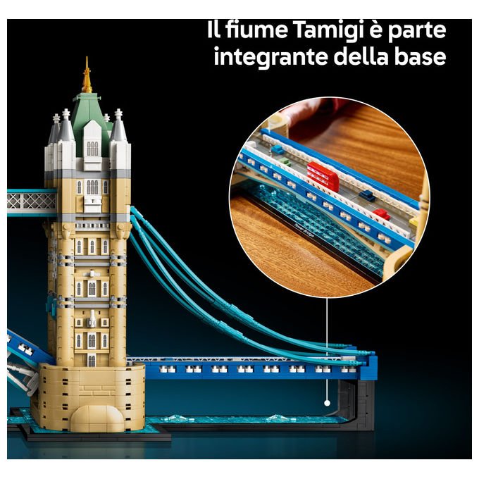 Lego 21067 Architecture Modello di Costruzione Ponte di Londra 3745 pezzi dimensioni 35x89x19 cm colore Multicolore