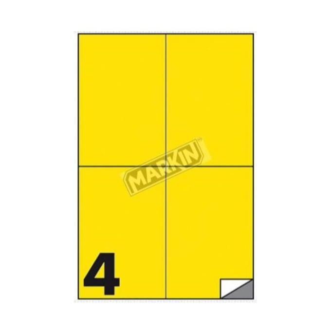 Markin Confezione 400 Etichette Giallo 105x148mm