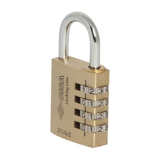 Cisa Ll Lucchetto Ottone Mm 30 Combinazione