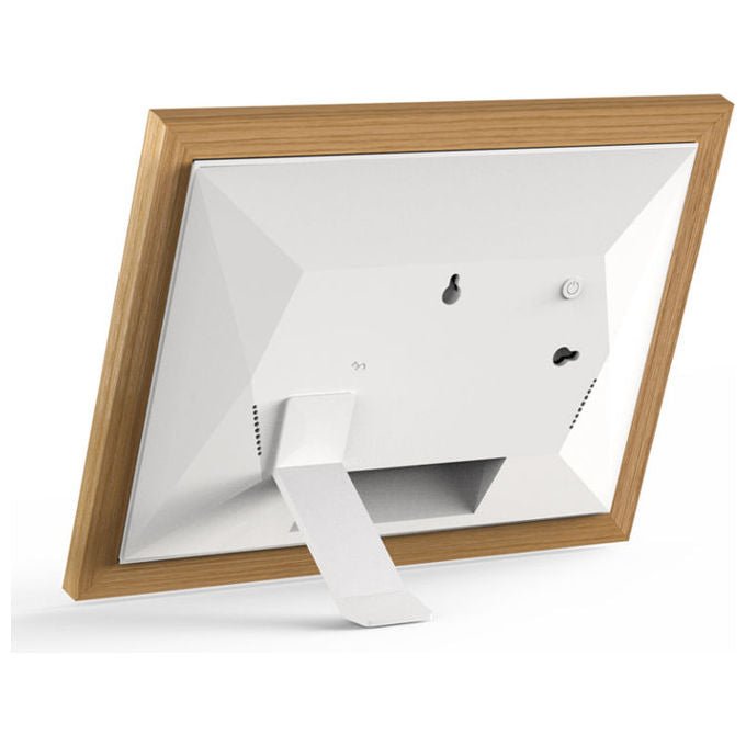 Braun 21268 DigiFrame 10W Cornice per Foto Digitale 10.1'' Touch Screen Wi-Fi 32 GB Memoria Interna colore Bianco Legno