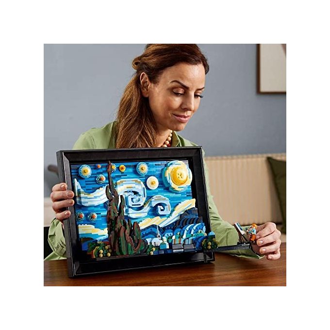 LEGO Ideas set costruzione 3D notte stellata di Van Gogh 2316 pezzi per adulti 21333