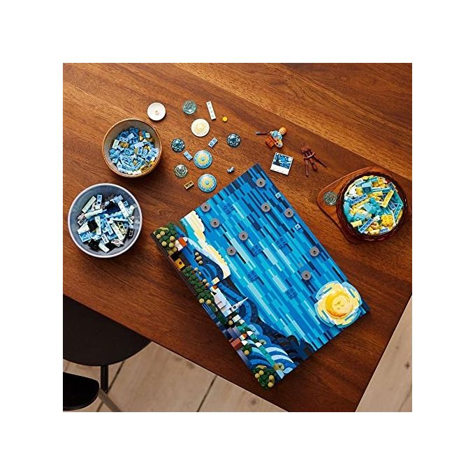 LEGO Ideas set costruzione 3D notte stellata di Van Gogh 2316 pezzi per adulti 21333
