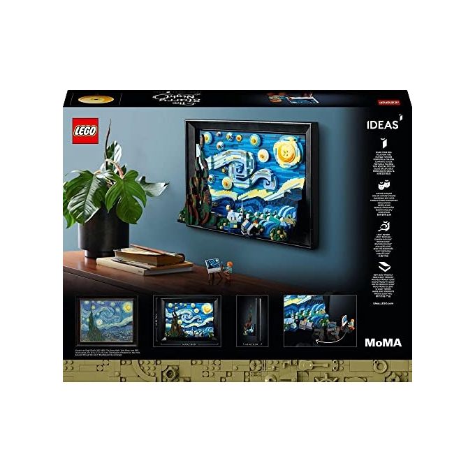 LEGO Ideas set costruzione 3D notte stellata di Van Gogh 2316 pezzi per adulti 21333