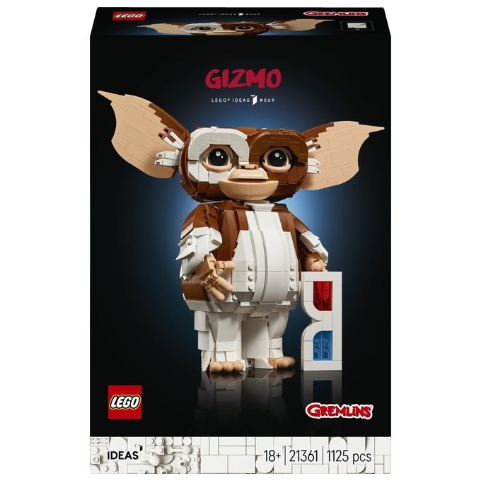Lego IDEAS 21361 Gremlins Gizmo Set da costruzione figura posabile 1125 pezzi Multicolore