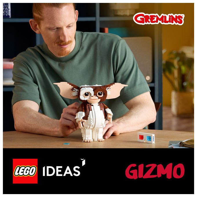 Lego IDEAS 21361 Gremlins Gizmo Set da costruzione figura posabile 1125 pezzi Multicolore