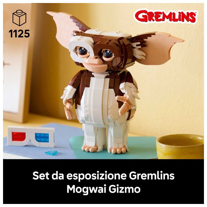 Lego IDEAS 21361 Gremlins Gizmo Set da costruzione figura posabile 1125 pezzi Multicolore