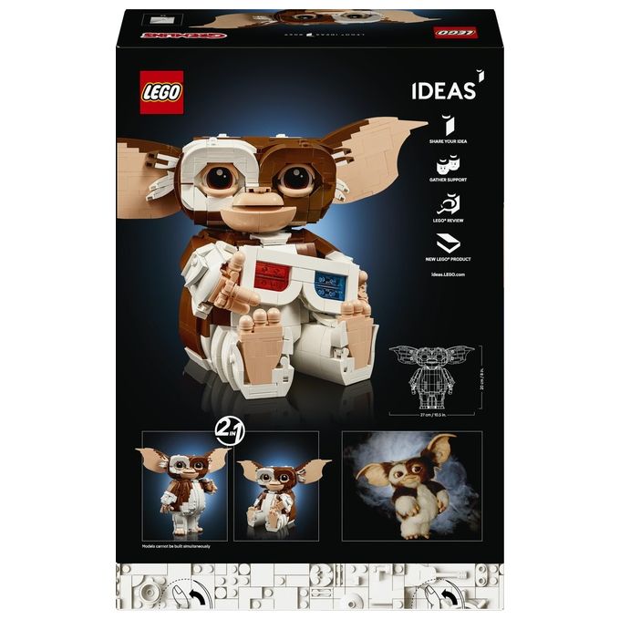 Lego IDEAS 21361 Gremlins Gizmo Set da costruzione figura posabile 1125 pezzi Multicolore