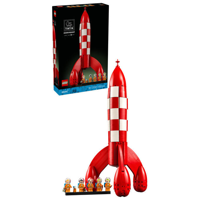 Lego 21367 LEGO Ideas Set da Costruzione Razzo Lunare di Tintin 1283 Pezzi 5 Minifigure colore Multicolore