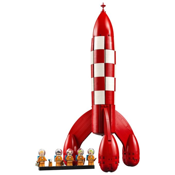 Lego 21367 LEGO Ideas Set da Costruzione Razzo Lunare di Tintin 1283 Pezzi 5 Minifigure colore Multicolore