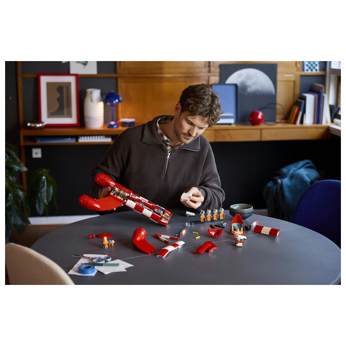 Lego 21367 LEGO Ideas Set da Costruzione Razzo Lunare di Tintin 1283 Pezzi 5 Minifigure colore Multicolore