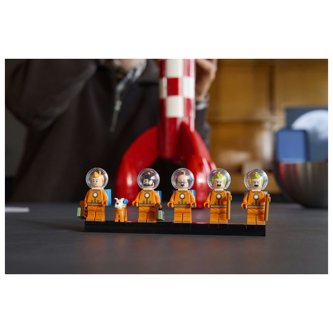 Lego 21367 LEGO Ideas Set da Costruzione Razzo Lunare di Tintin 1283 Pezzi 5 Minifigure colore Multicolore