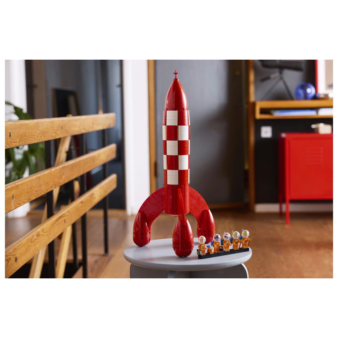 Lego 21367 LEGO Ideas Set da Costruzione Razzo Lunare di Tintin 1283 Pezzi 5 Minifigure colore Multicolore