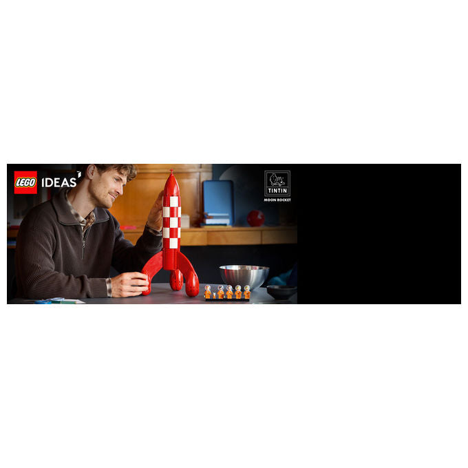 Lego 21367 LEGO Ideas Set da Costruzione Razzo Lunare di Tintin 1283 Pezzi 5 Minifigure colore Multicolore