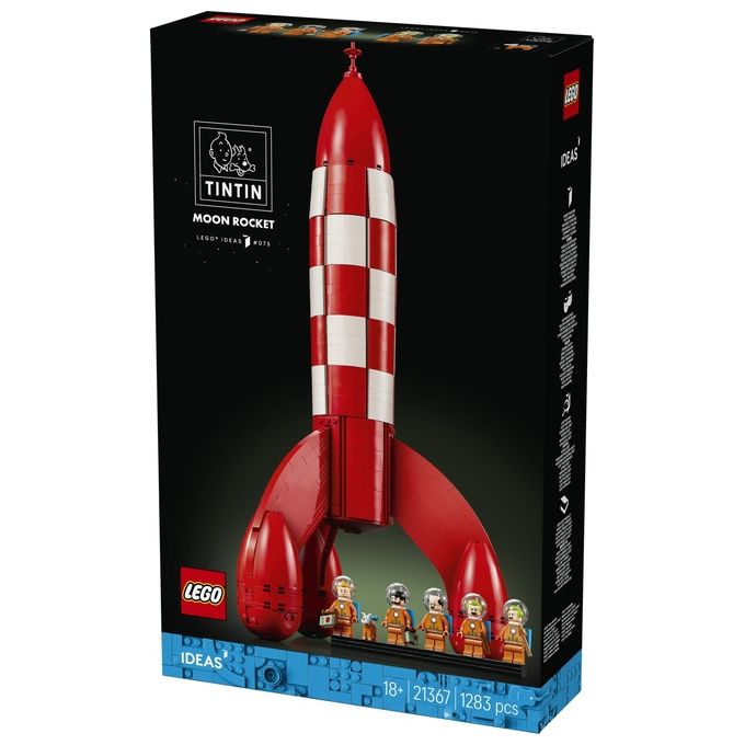Lego 21367 LEGO Ideas Set da Costruzione Razzo Lunare di Tintin 1283 Pezzi 5 Minifigure colore Multicolore
