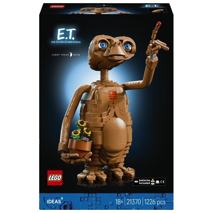 Lego 21370 LEGO Ideas Kit Modellismo per Adulti con Figura Aliena Fiori Finti e Mattoncino Luminoso colore Multicolore