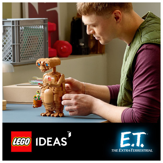 Lego 21370 LEGO Ideas Kit Modellismo per Adulti con Figura Aliena Fiori Finti e Mattoncino Luminoso colore Multicolore