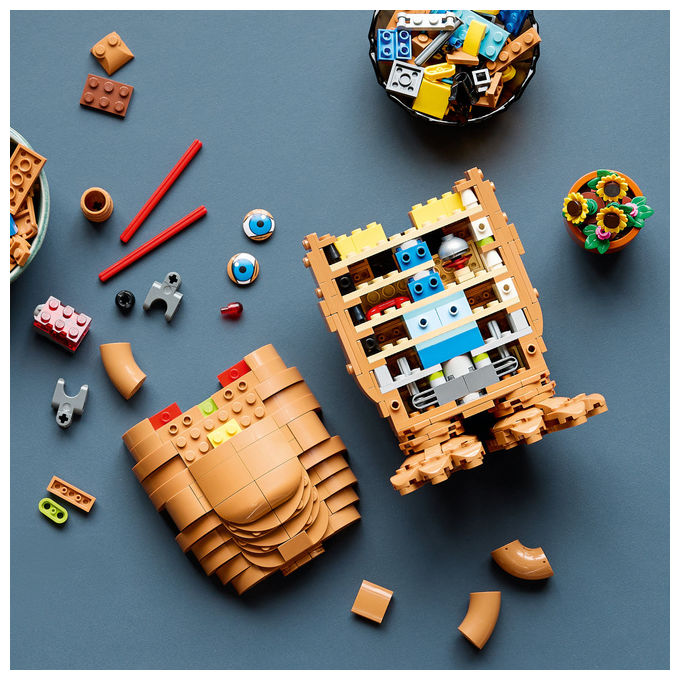 Lego 21370 LEGO Ideas Kit Modellismo per Adulti con Figura Aliena Fiori Finti e Mattoncino Luminoso colore Multicolore