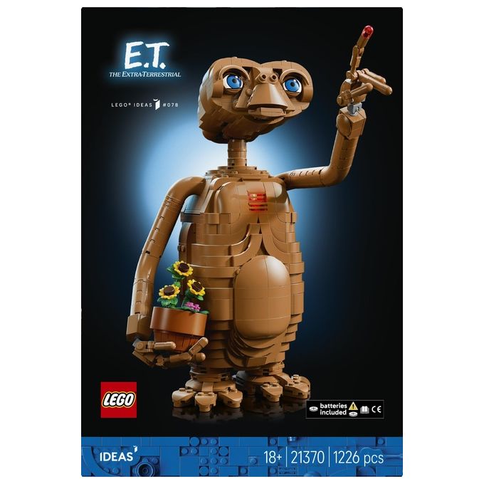 Lego 21370 LEGO Ideas Kit Modellismo per Adulti con Figura Aliena Fiori Finti e Mattoncino Luminoso colore Multicolore