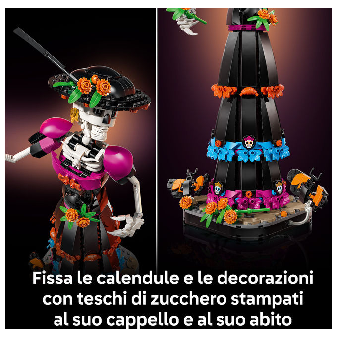 Lego 21372 LEGO Ideas Kit Modellismo per Adulti con Scheletro Fiori Finti e Farfalle Monarca 1212 pezzi colore Multicolore