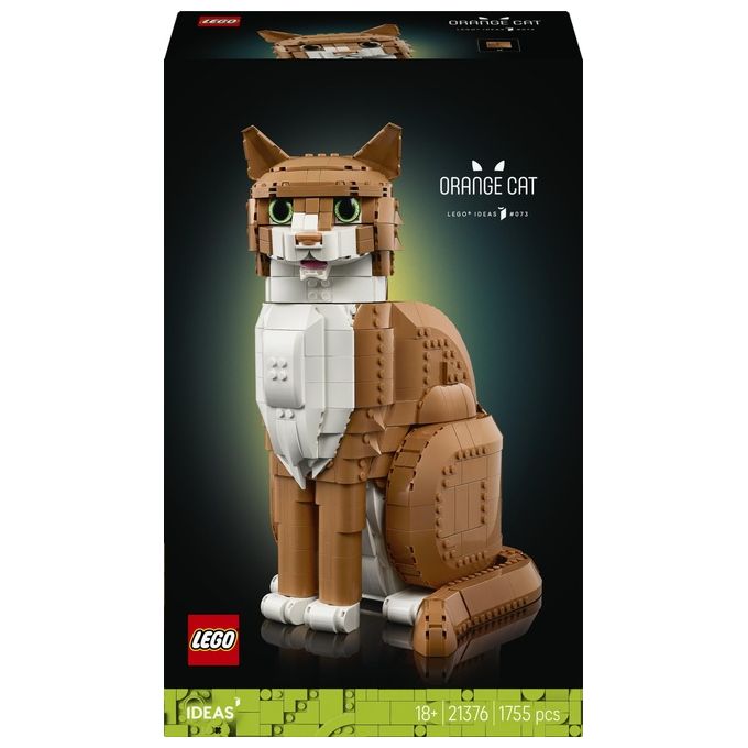 Lego Ideas 21376 Gatto Arancione Set da costruzione 1755 pezzi colore Arancione