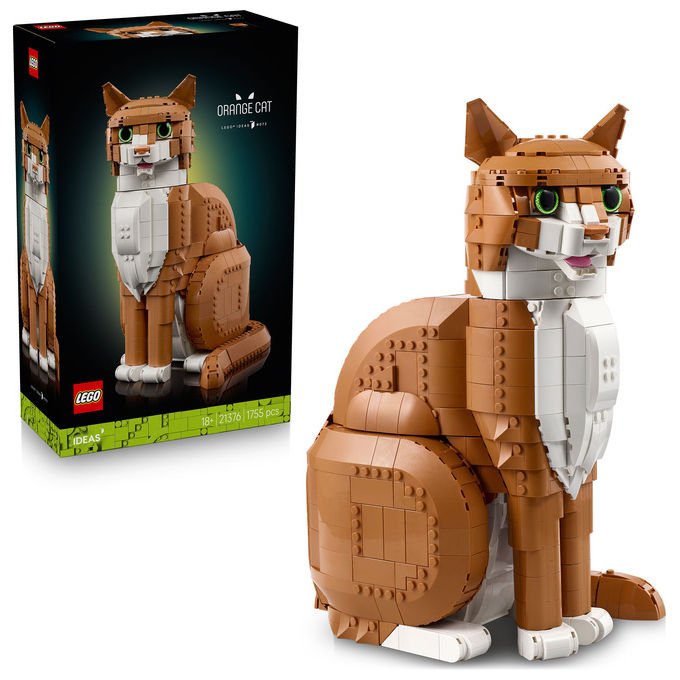 Lego Ideas 21376 Gatto Arancione Set da costruzione 1755 pezzi colore Arancione