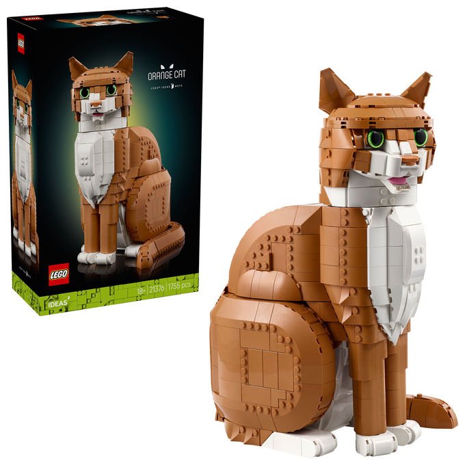 Lego Ideas 21376 Gatto Arancione Set da costruzione 1755 pezzi colore Arancione