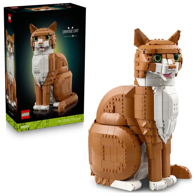 Lego Ideas 21376 Gatto Arancione Set da costruzione 1755 pezzi colore Arancione