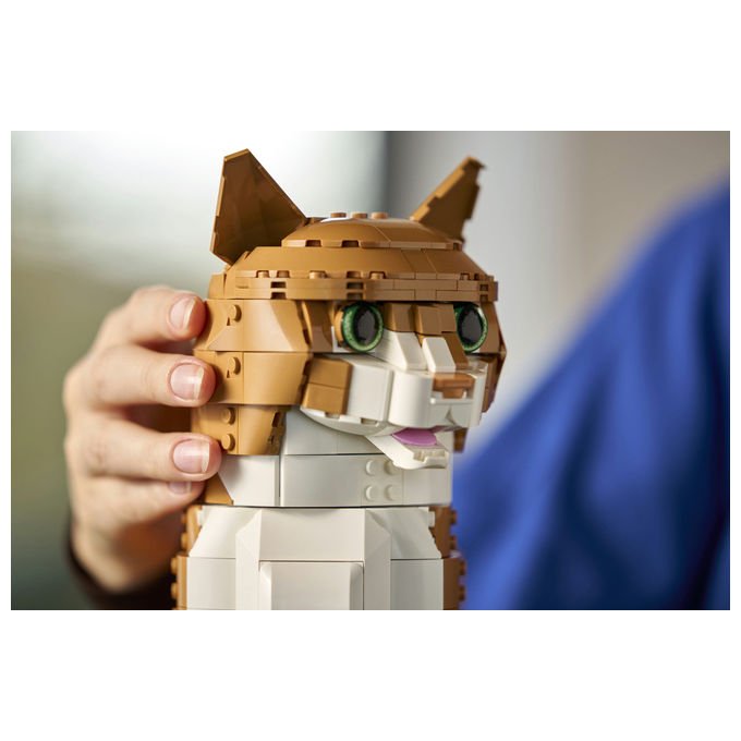 Lego Ideas 21376 Gatto Arancione Set da costruzione 1755 pezzi colore Arancione
